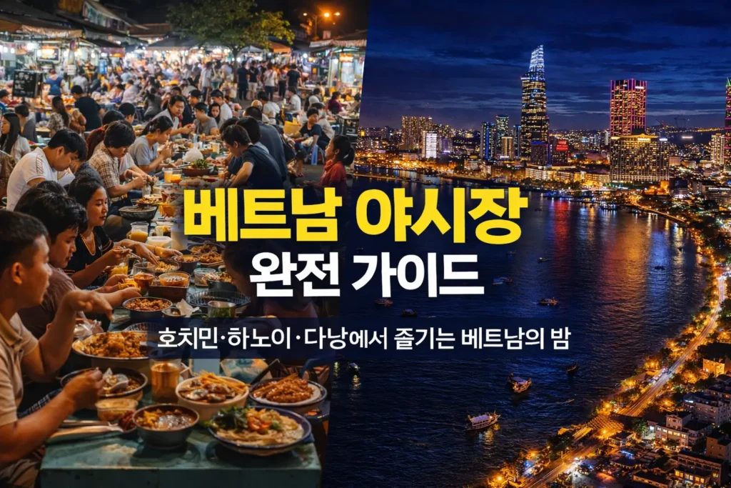 베트남 야시장 호치민 하노이 다낭에서 즐기는 베트남의 밤 풍경