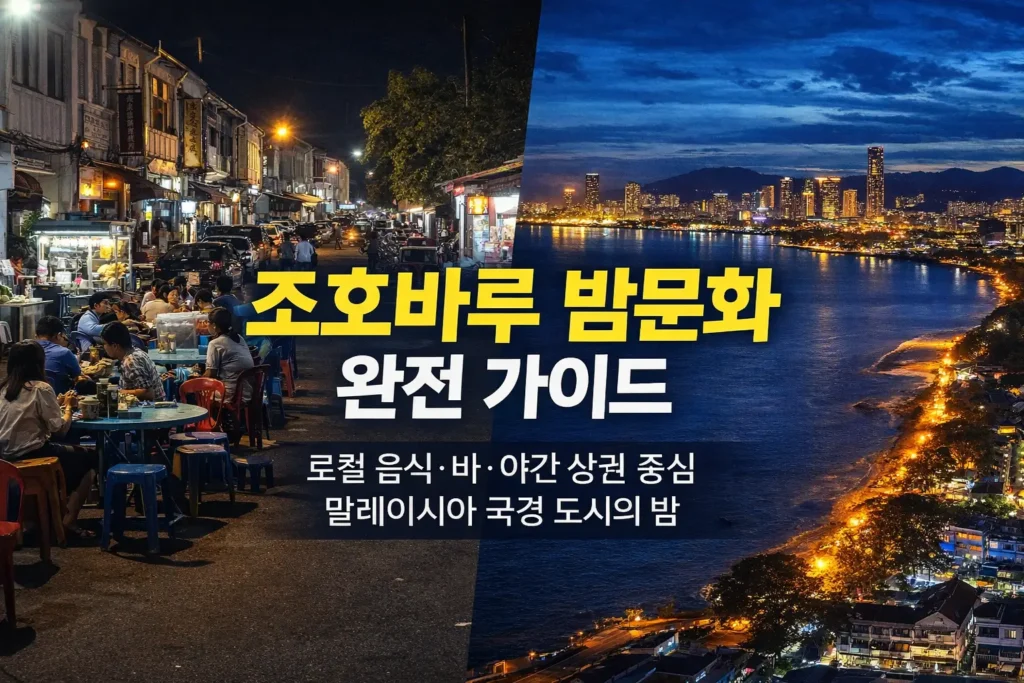 조호바루 밤문화 로컬 음식과 바 야간 상권 중심으로 즐기는 말레이시아 국경 도시의 밤